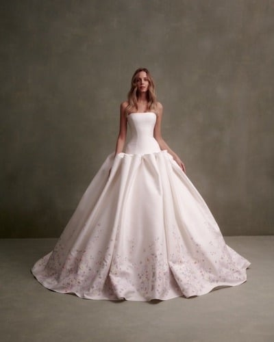 Adorn Nashville Drop Waist Painted Wedding Dress