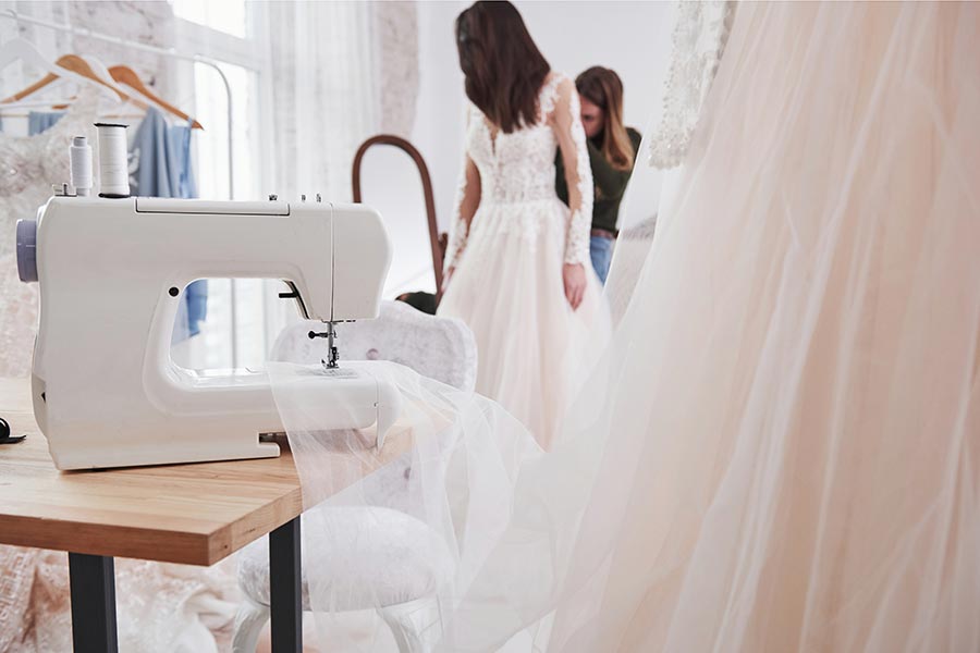 10 most common wedding dress alterations that you should know about  Heili  Bridal